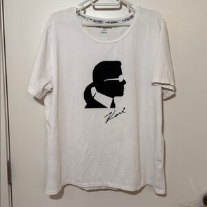 Karl Lagerfeld White Tshirt Size XL